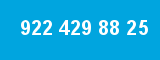 922 429 88 25 922 429 88 25